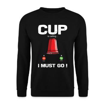 Empilage de gobelets Speed Stacker - Sweat-shirt Unisexe - noir - Devant - Alina (178cm) & Michal (187cm)