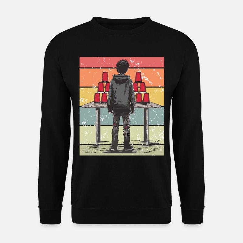 Empilage de gobelets Speed Stacker - Sweat-shirt Unisexe - noir