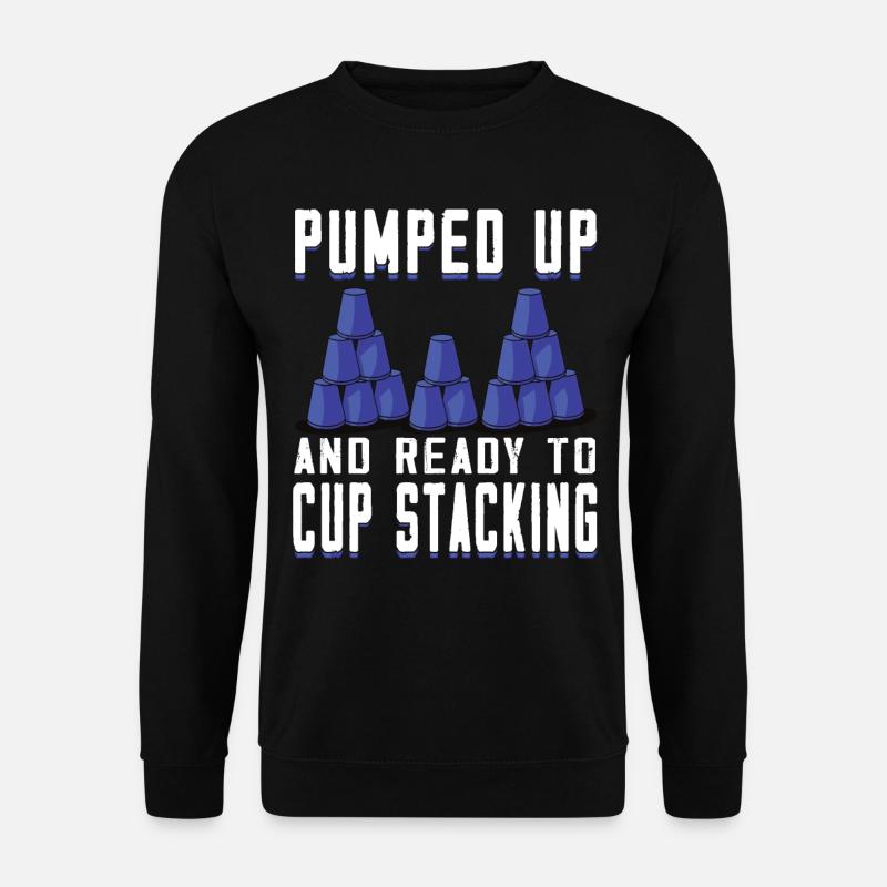 Stapeln Von Bechern Speed Stacker - Unisex Pullover - Schwarz