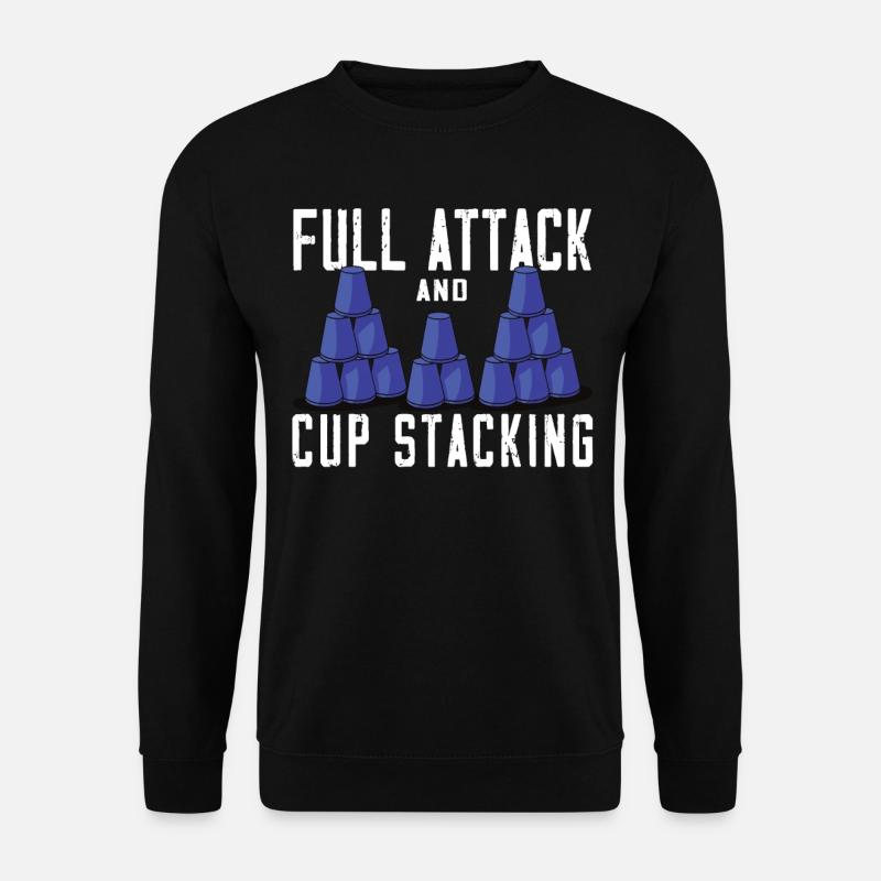 Stapeln Von Bechern Speed Stacker - Unisex Pullover - Schwarz