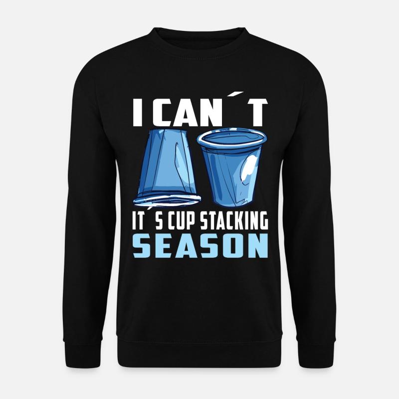 Stapeln Von Bechern Speed Stacker - Unisex Pullover - Schwarz