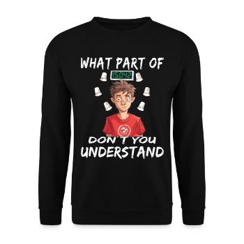 Empilage de gobelets Speed Stacker - Sweat-shirt Unisexe - noir - Devant - Alina (178cm) & Michal (187cm)