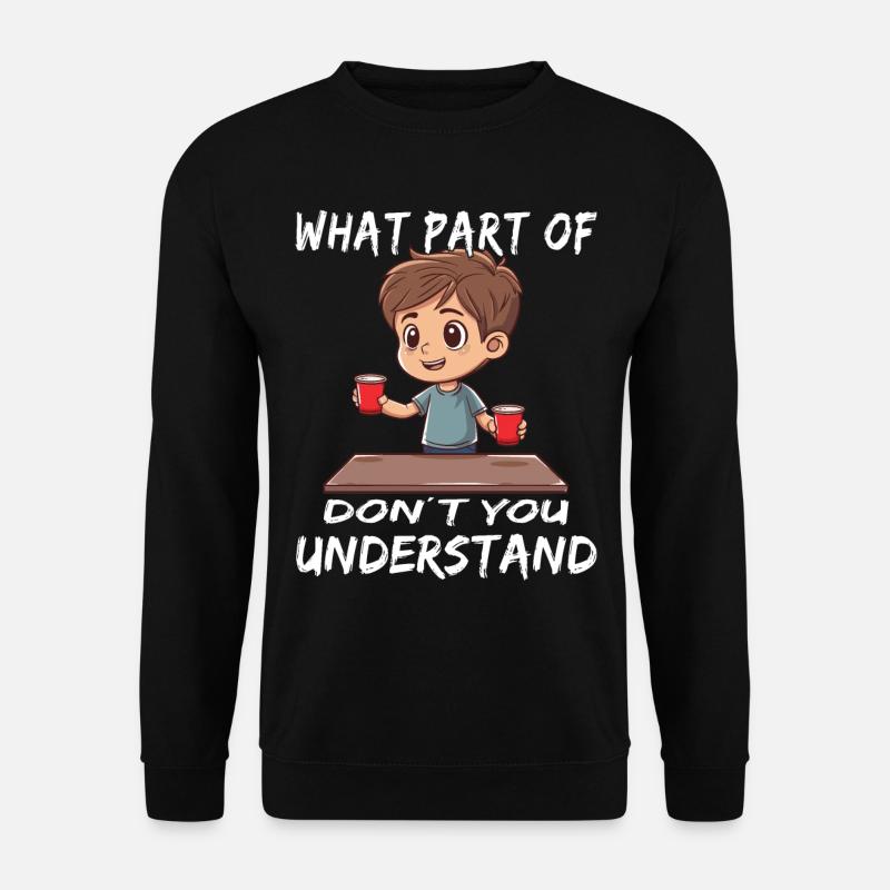 Stapeln Von Bechern Speed Stacker - Unisex Pullover - Schwarz