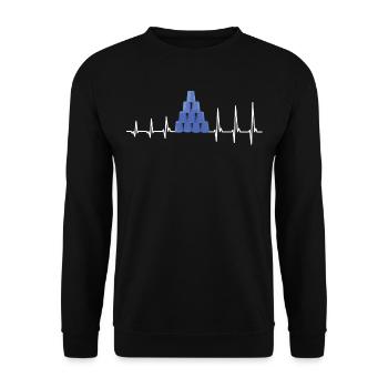 Empilage de gobelets Speed Stacker - Sweat-shirt Unisexe - noir - Devant - Alina (178cm) & Michal (187cm)