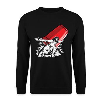 Empilage de gobelets Speed Stacker - Sweat-shirt Unisexe - noir - Devant - Alina (178cm) & Michal (187cm)