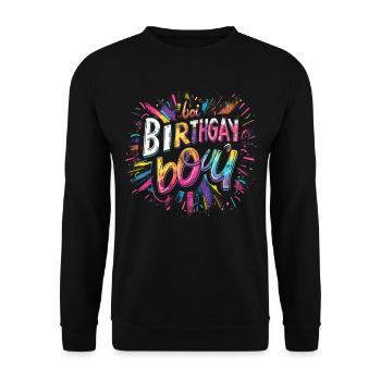 It's my birthgay birth-gay lgbt gay - Unisex Sweatshirt - black - Front - Alina (178cm) & Michal (187cm)