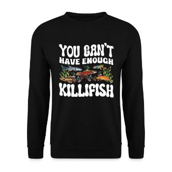 Killifish-besitzer Aquarium-enthusiasten - Unisex Pullover - Schwarz - Vorne - Alina (178cm) & Michal (187cm)