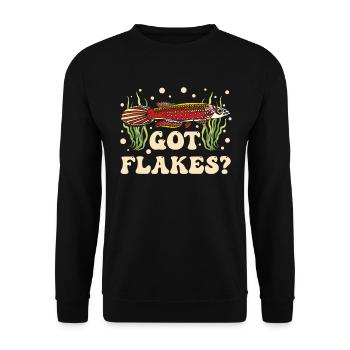 Killifish-besitzer Aquarium-enthusiasten - Unisex Pullover - Schwarz - Vorne - Alina (178cm) & Michal (187cm)