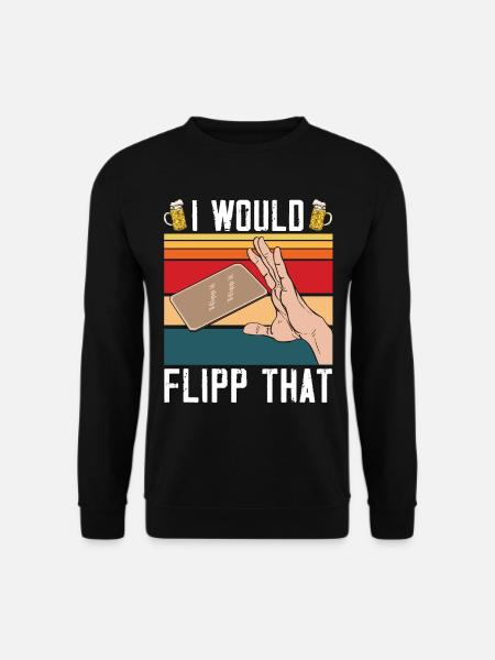 Coasters Flip Over Game - Unisex Sweatshirt - black