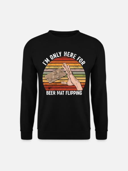 Coasters Flip Over Game - Unisex Sweatshirt - black