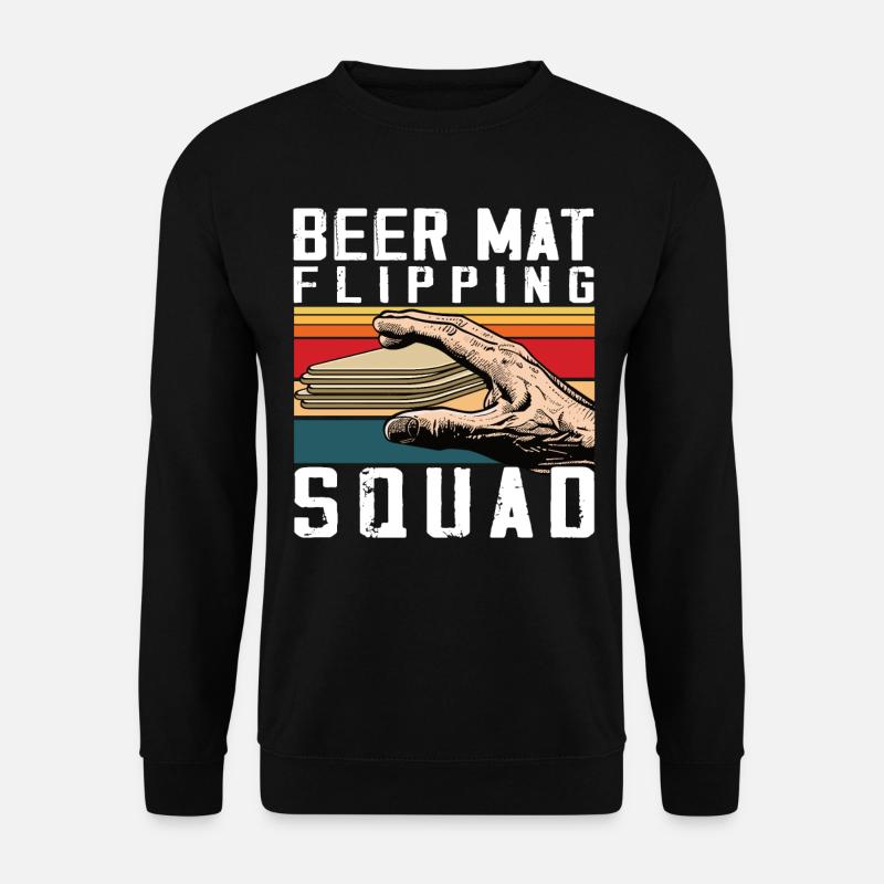 Coasters Flip Game Beer - Unisex Sweatshirt - black