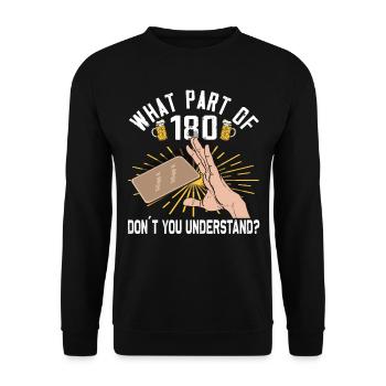 Bierdeckel Umdrehen Spiel Bier - Unisex Pullover - Schwarz - Vorne - Alina (178cm) & Michal (187cm)