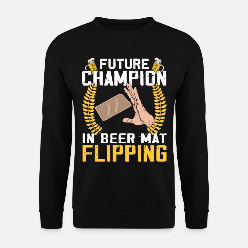 Coasters Flip Game Beer - Unisex Sweatshirt - black