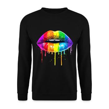 Geburtstag Birthgay Birth-gay Lgbt Gay - Unisex Pullover - Schwarz - Vorne - Alina (178cm) & Michal (187cm)
