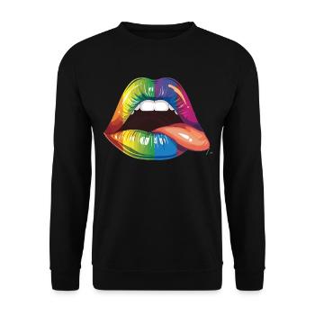 Geburtstag Birthgay Birth-gay Lgbt Gay - Unisex Pullover - Schwarz - Vorne - Alina (178cm) & Michal (187cm)