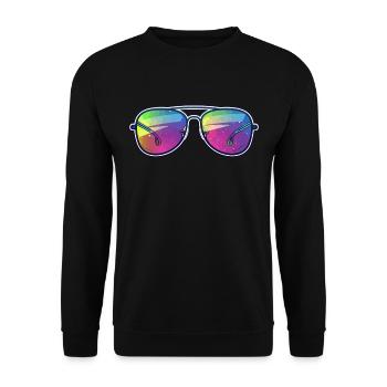 Birthday Birthgay Birth-gay Lgbt Gay - Unisex Sweatshirt - black - Front - Alina (178cm) & Michal (187cm)