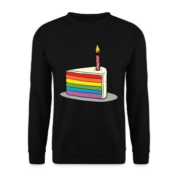 Anniversaire Naissancegay Naissance-gay Gay Gay - Sweat-shirt Unisexe - noir - Devant - Alina (178cm) & Michal (187cm)