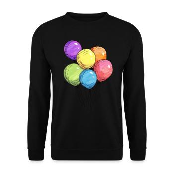 Birthday Birthgay Birth-gay Lgbt Gay - Unisex Sweatshirt - black - Front - Alina (178cm) & Michal (187cm)