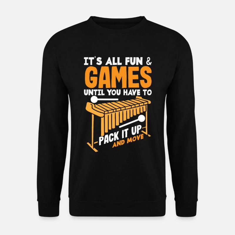 Instrument de musique vibraphone - Sweat-shirt Unisexe - noir