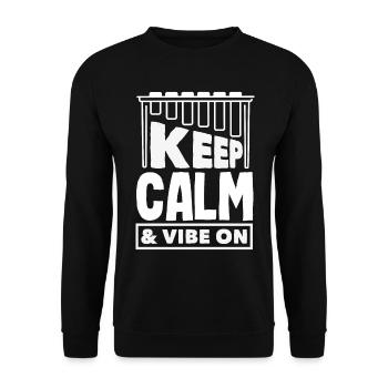 Vibraphon-musikinstrument - Unisex Pullover - Schwarz - Vorne - Alina (178cm) & Michal (187cm)