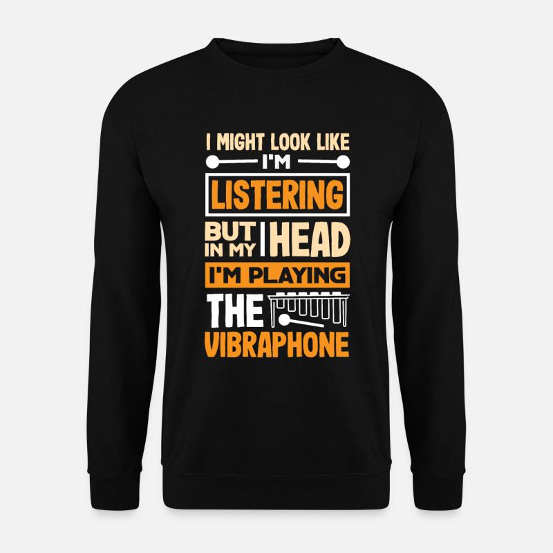 Vibraphone musical instrument - Unisex Sweatshirt - black
