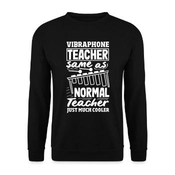 Vibraphon-musikinstrument - Unisex Pullover - Schwarz - Vorne - Alina (178cm) & Michal (187cm)