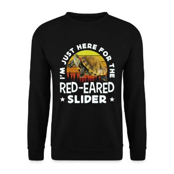 Red-eared turtle lovers - Unisex Sweatshirt - black - Front - Alina (178cm) & Michal (187cm)