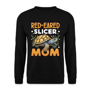 Red-eared turtle lovers - Unisex Sweatshirt - black - Front - Alina (178cm) & Michal (187cm)