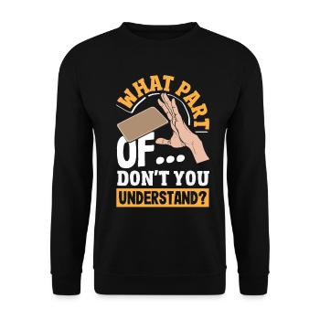 Bierdeckel Umdrehen Spiel Bier - Unisex Pullover - Schwarz - Vorne - Alina (178cm) & Michal (187cm)