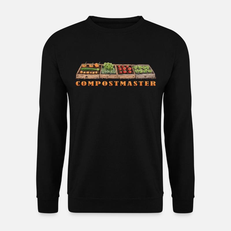 Permakultur Lebensmittel Compost - Unisex Pullover - Schwarz