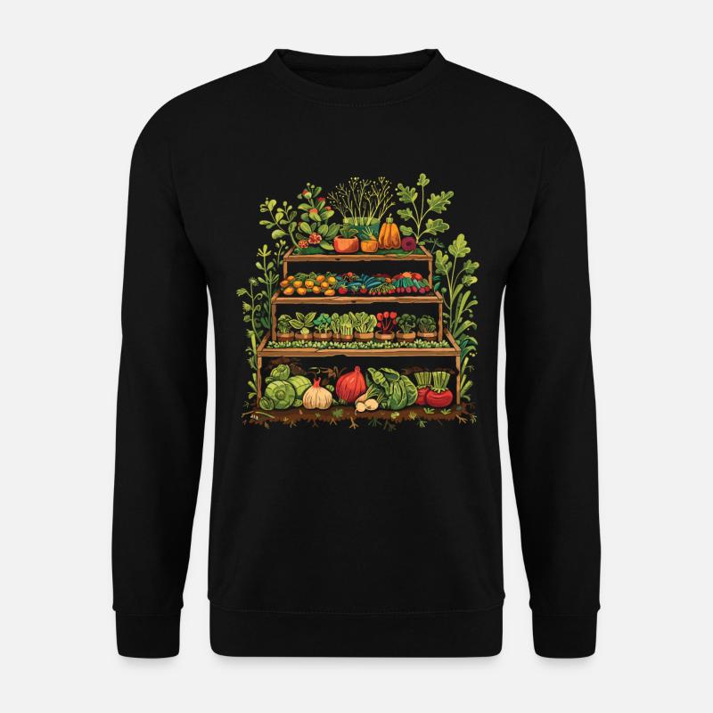 Compost alimentaire en permaculture - Sweat-shirt Unisexe - noir