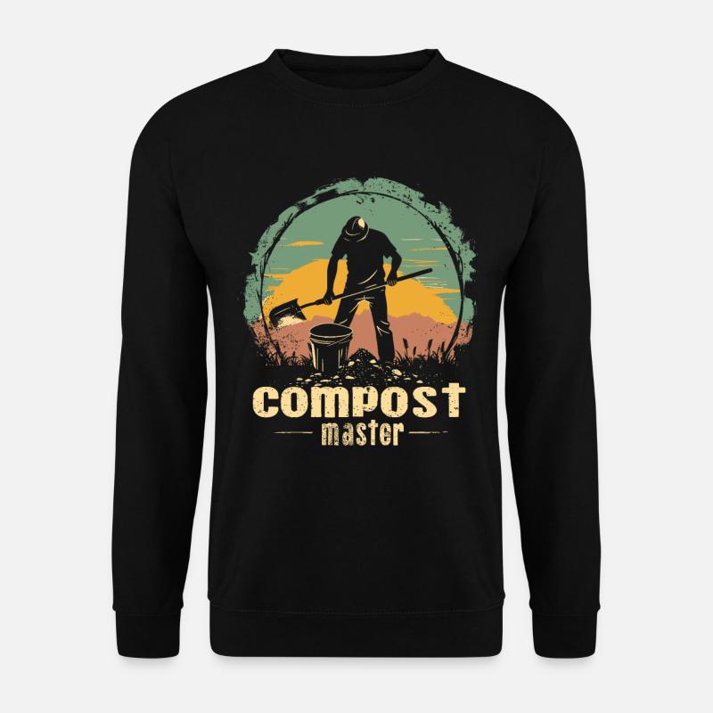 Compost alimentaire en permaculture - Sweat-shirt Unisexe - noir