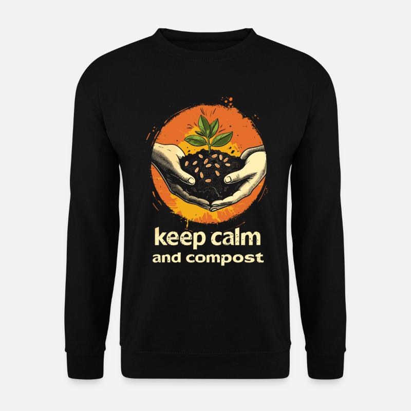 Compost alimentaire en permaculture - Sweat-shirt Unisexe - noir