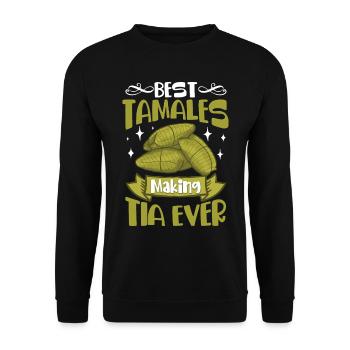 Cuisine mexicaine Tamale - Sweat-shirt Unisexe - noir - Devant - Alina (178cm) & Michal (187cm)