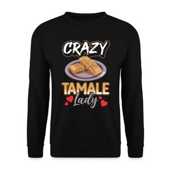 Cuisine mexicaine Tamale - Sweat-shirt Unisexe - noir - Devant - Alina (178cm) & Michal (187cm)