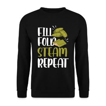 Cuisine mexicaine Tamale - Sweat-shirt Unisexe - noir - Devant - Alina (178cm) & Michal (187cm)