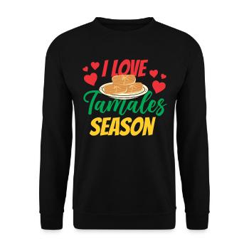Cuisine mexicaine Tamale - Sweat-shirt Unisexe - noir - Devant - Alina (178cm) & Michal (187cm)