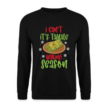 Cuisine mexicaine Tamale - Sweat-shirt Unisexe - noir - Devant - Alina (178cm) & Michal (187cm)