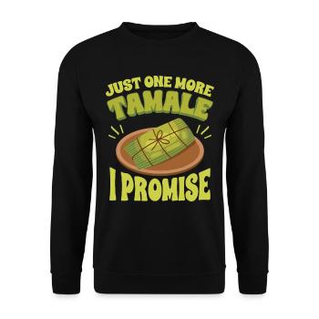 Cuisine mexicaine Tamale - Sweat-shirt Unisexe - noir - Devant - Alina (178cm) & Michal (187cm)