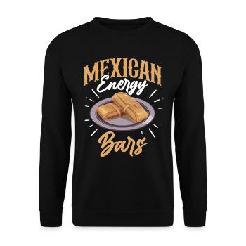Cuisine mexicaine Tamale - Sweat-shirt Unisexe - noir - Devant - Alina (178cm) & Michal (187cm)