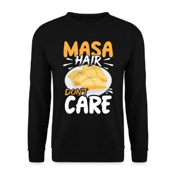 Cuisine mexicaine Tamale - Sweat-shirt Unisexe - noir - Devant - Alina (178cm) & Michal (187cm)