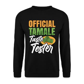 Cuisine mexicaine Tamale - Sweat-shirt Unisexe - noir - Devant - Alina (178cm) & Michal (187cm)