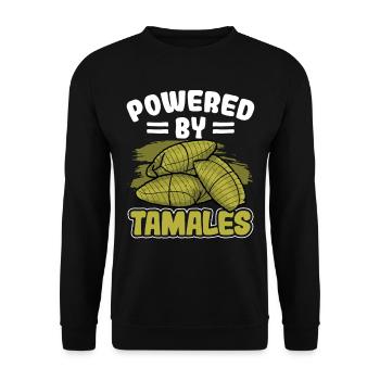 Cuisine mexicaine Tamale - Sweat-shirt Unisexe - noir - Devant - Alina (178cm) & Michal (187cm)