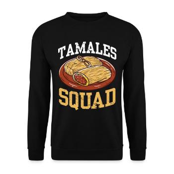 Cuisine mexicaine Tamale - Sweat-shirt Unisexe - noir - Devant - Alina (178cm) & Michal (187cm)