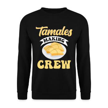 Cuisine mexicaine Tamale - Sweat-shirt Unisexe - noir - Devant - Alina (178cm) & Michal (187cm)