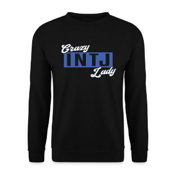 Intj personality: Introverts - Unisex Sweatshirt - black - Front - Alina (178cm) & Michal (187cm)
