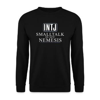 Intj personality: Introverts - Unisex Sweatshirt - black - Front - Alina (178cm) & Michal (187cm)