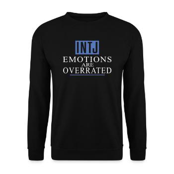 Personnalité Intj : Introvertis - Sweat-shirt Unisexe - noir - Devant - Alina (178cm) & Michal (187cm)