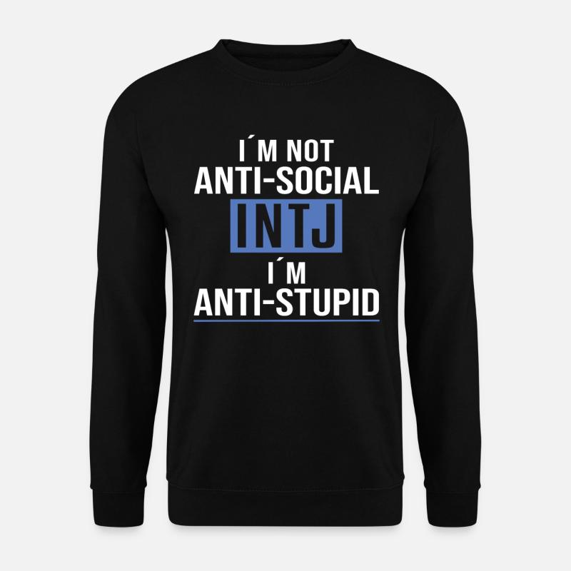Intj-persönlichkeit: Introvertierte - Unisex Pullover - Schwarz