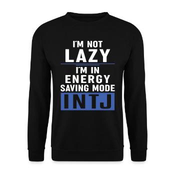 Intj personality: Introverts - Unisex Sweatshirt - black - Front - Alina (178cm) & Michal (187cm)